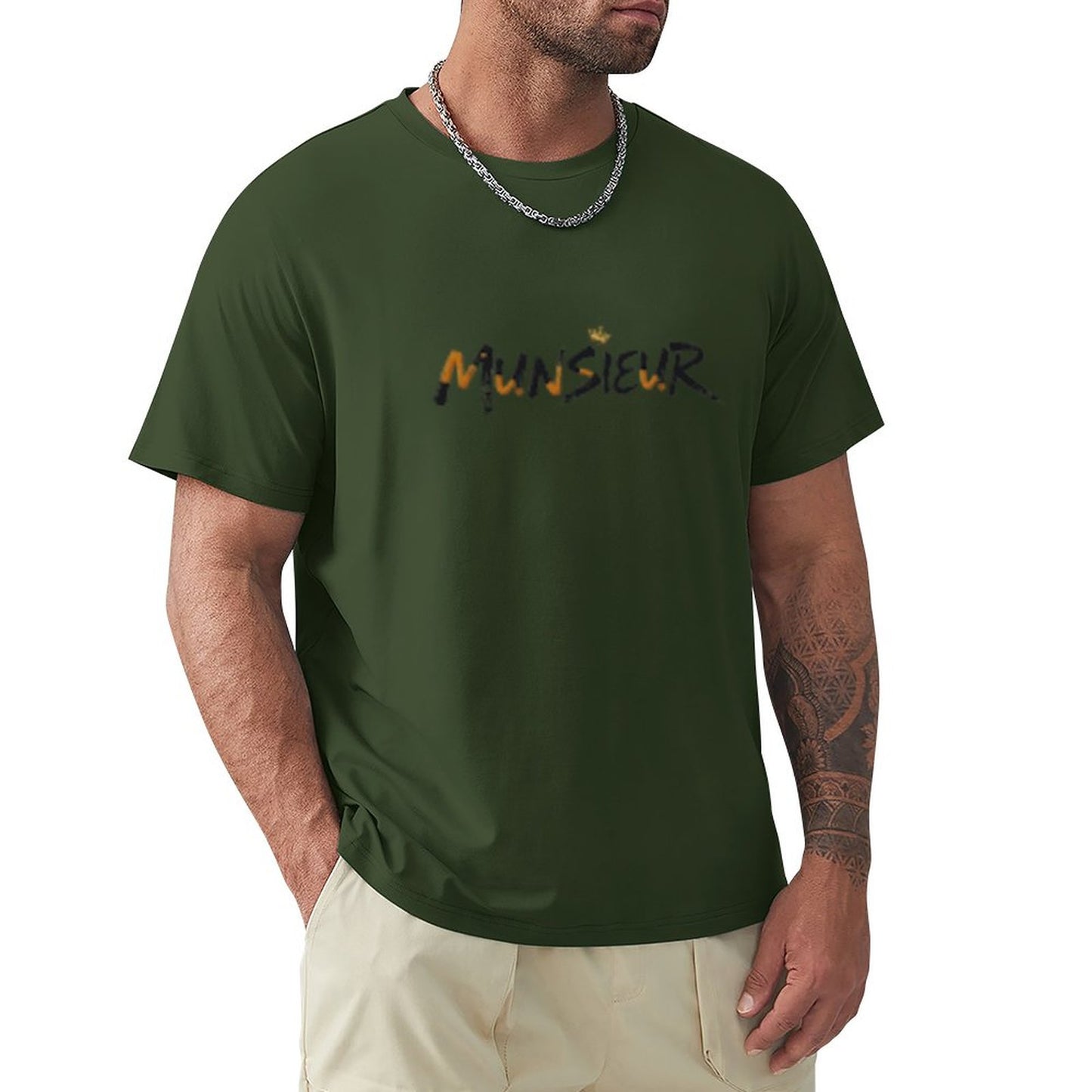 Munsieur Signature Men's Tee (High Definition & Front Printing)