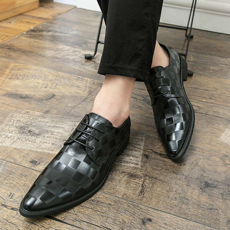 Plus Size Pointed Leather Shoes Fashion Men's