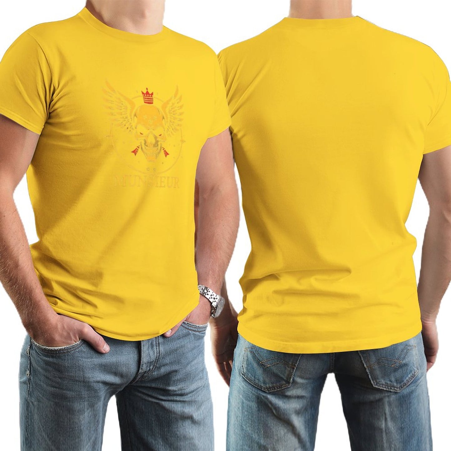 Men's Munsieur Branded Tee "Skull King" Streetwear Design