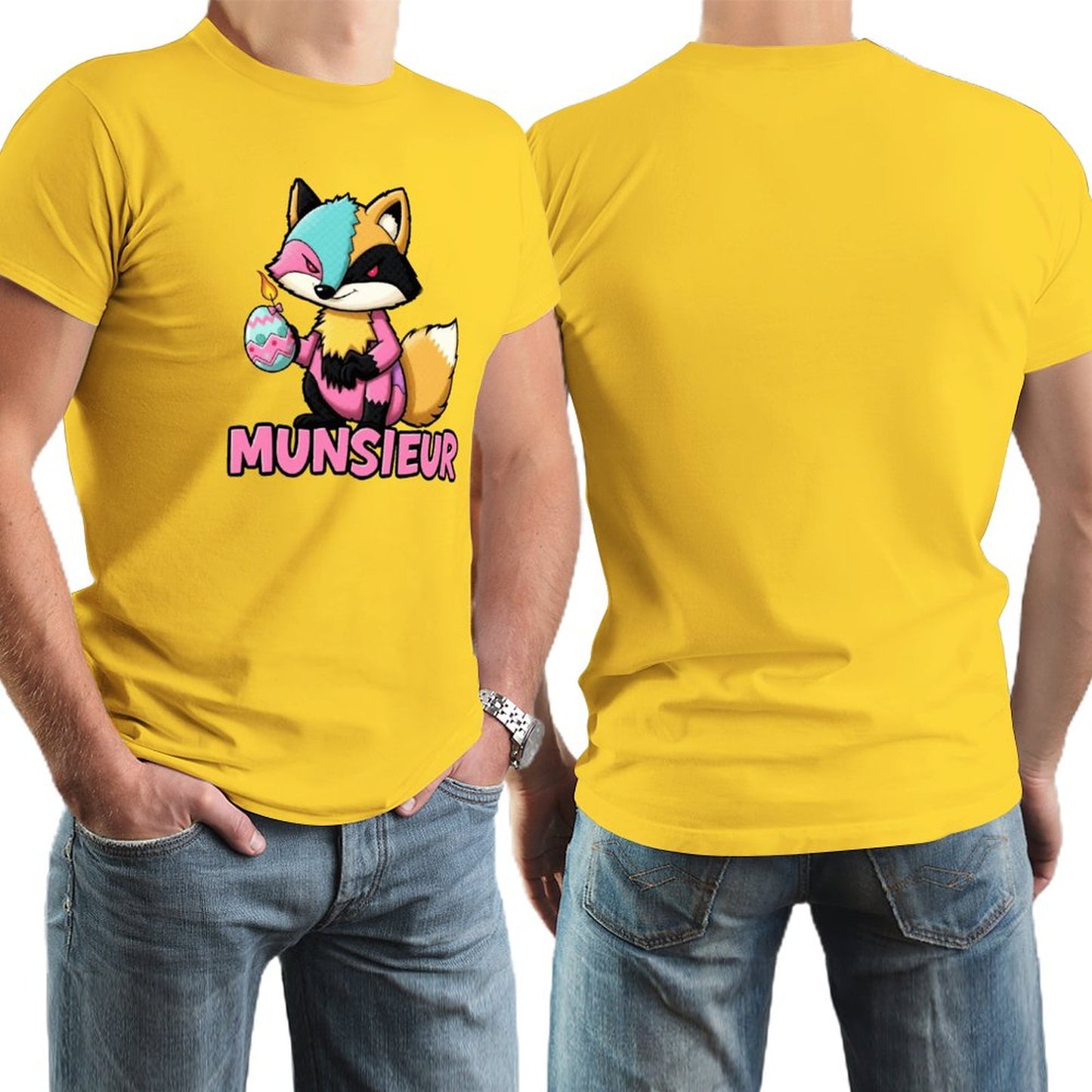 Munsieur Men's Tee Easter Collection "Sly Fox" Designer Tee