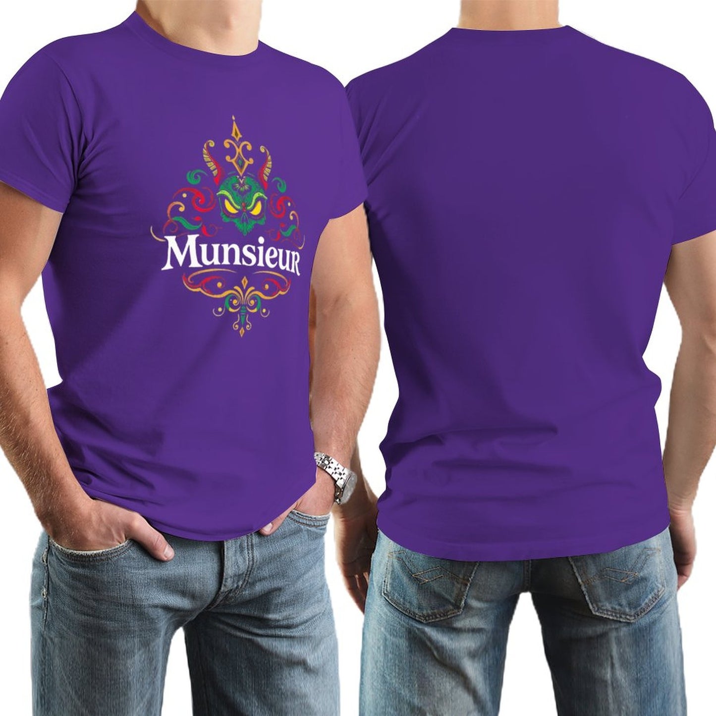 Munsieur Brand Tee for Men "Big Jin" Summer Streetwear Fashion