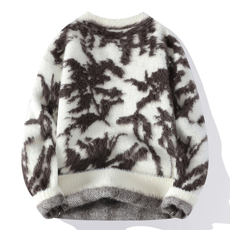 Autumn And Winter Loose Hoodie Men's Knitted