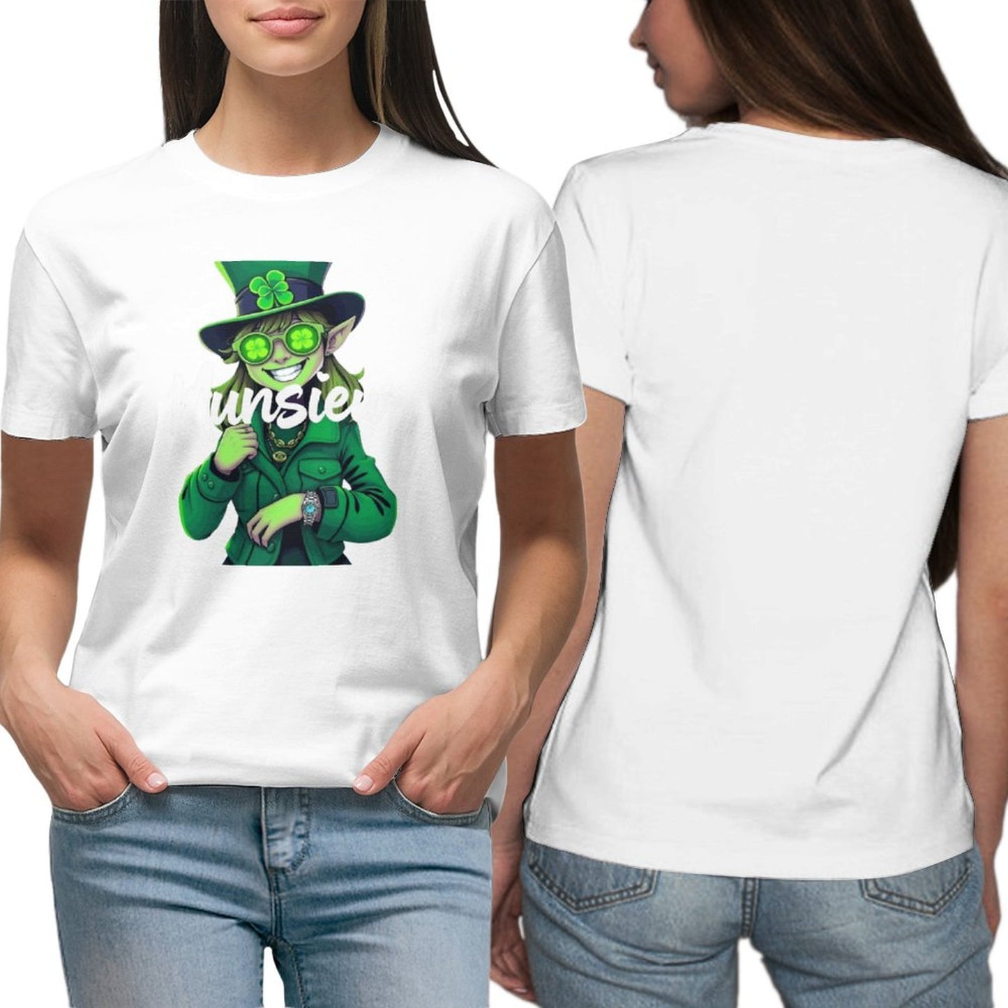 St. Patrick's Day Collection Leprechaun Mafia "Kiku" Women's T-shirt