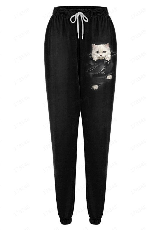 Men's Leisure Sports 3D Digital Printed Loose fit Joggers