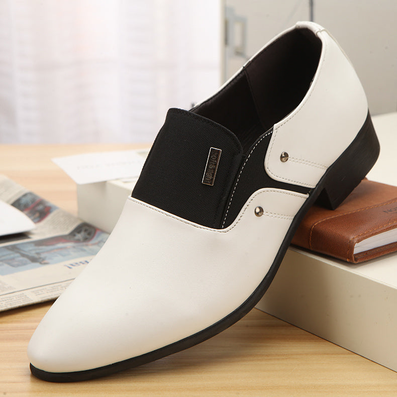 Men's Shoes Business Casual Fashion Casual Pointed Toe Leather Shoes
