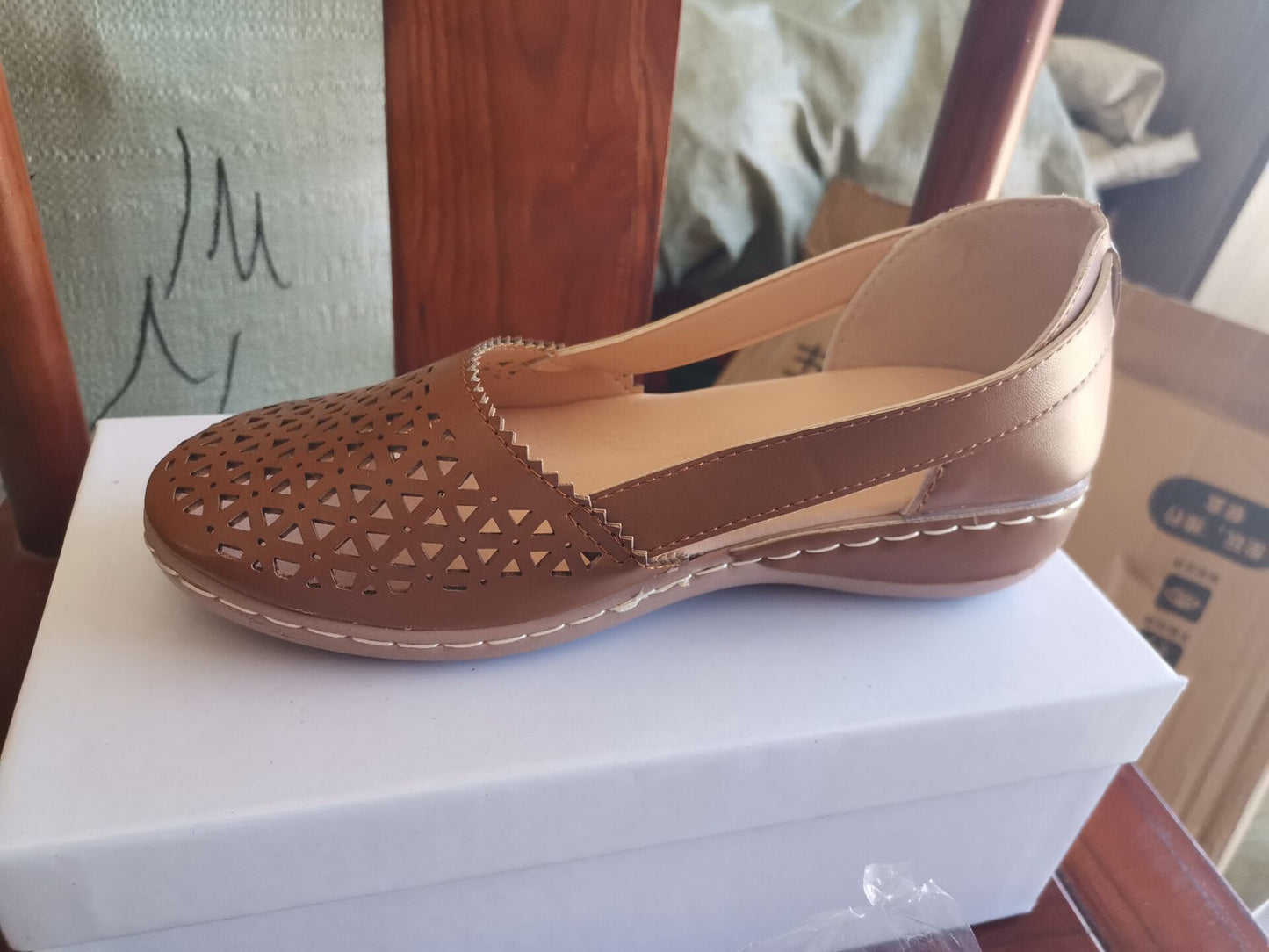 Round Toe Cross-border Large Size Flats Women's