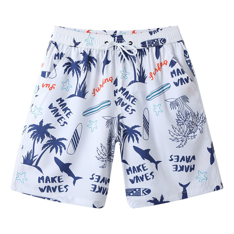 Men's Printing Vacation Style Wading Quick-drying Shorts
