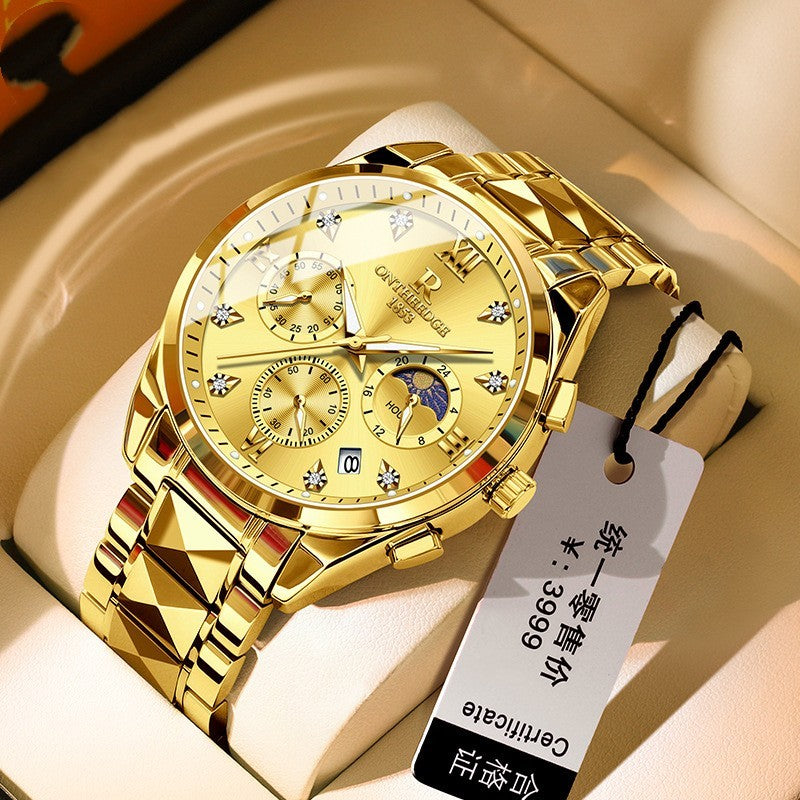 Waterproof Tungsten Quartz Business Watch