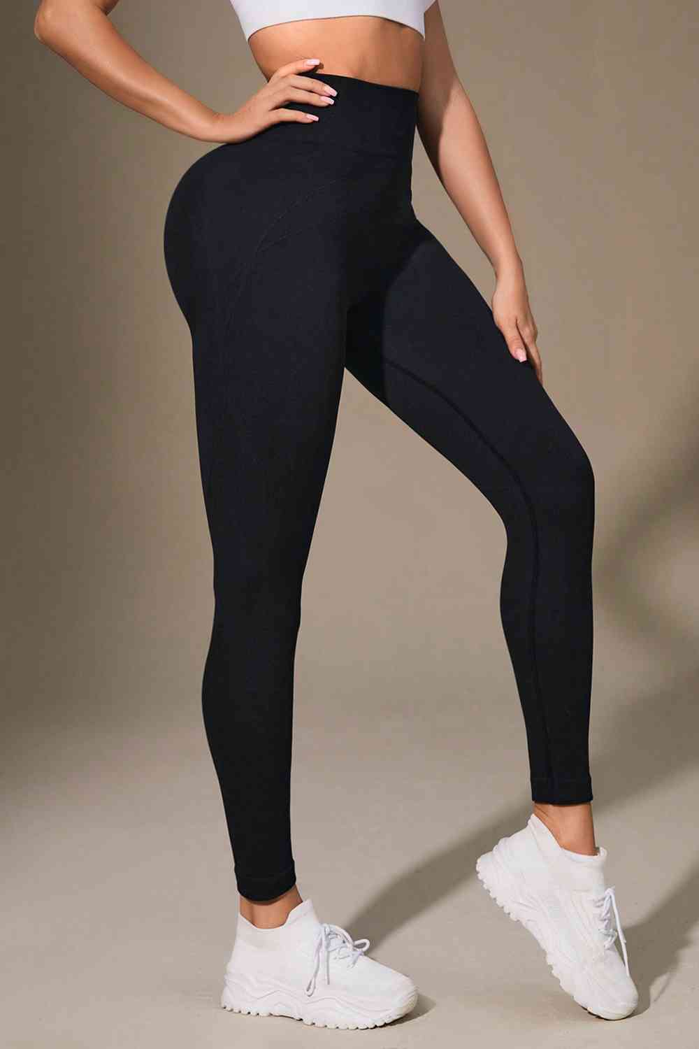 Wide Waistband Sports Leggings - Munsieur