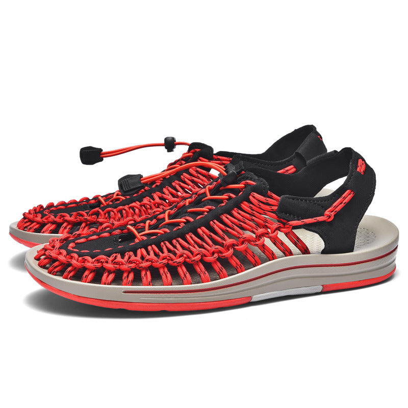 Men's Summer Outdoor Multicolor Plus Size Beach Flip Flops