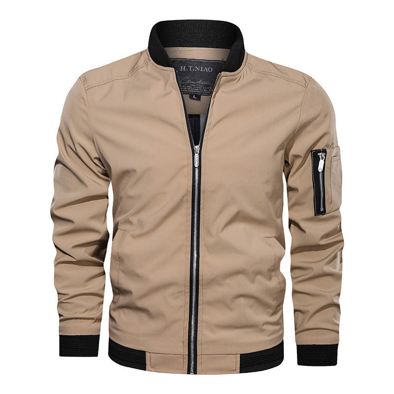 Men's Casual Baseball Sports Coat Slim Fit