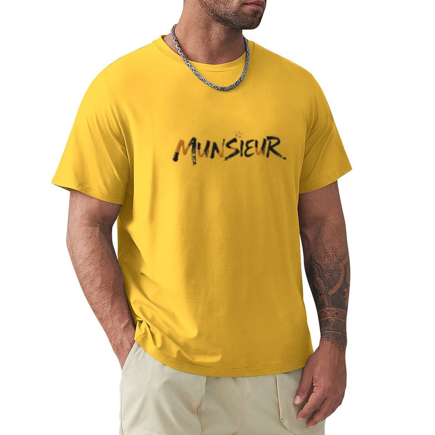 Munsieur Signature Men's Tee (High Definition & Front Printing)