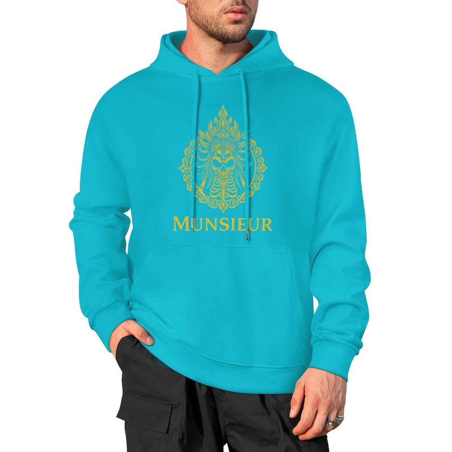 Munsieur Phantom Threads: Skull Edition Hoodie for Men - Munsieur