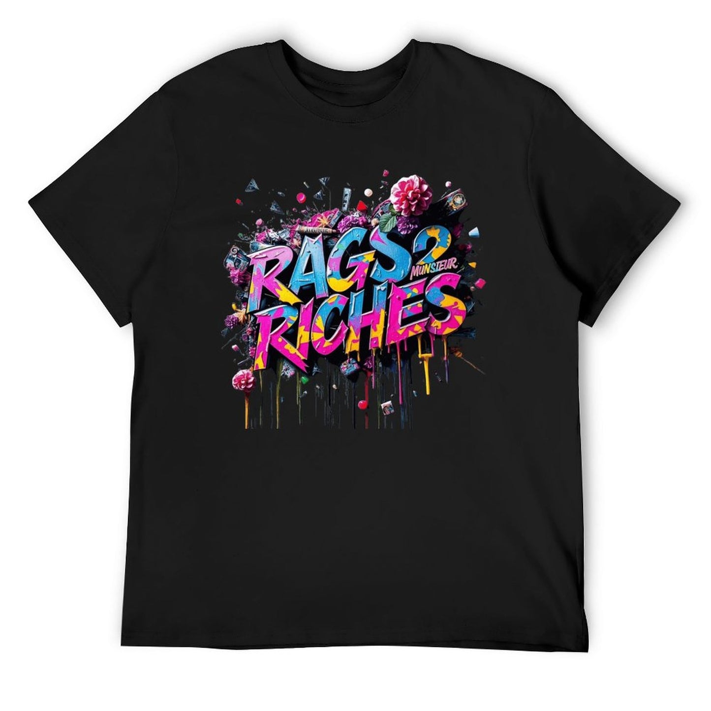 Men's Tee Munsieur Original Design "Rags2Riches" Streetwear Design