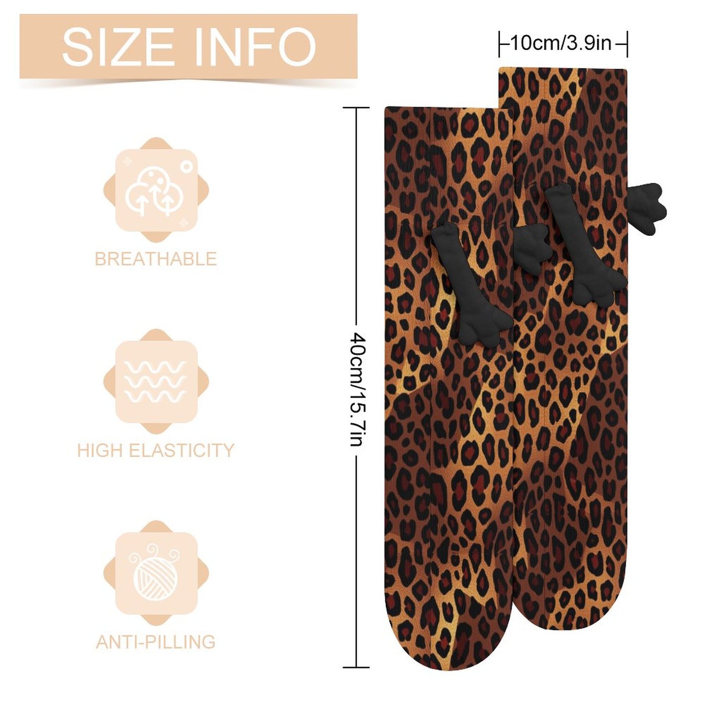 Munsieur Design Buddy Socks Magnetic Holding Hands Funny Socks accessories