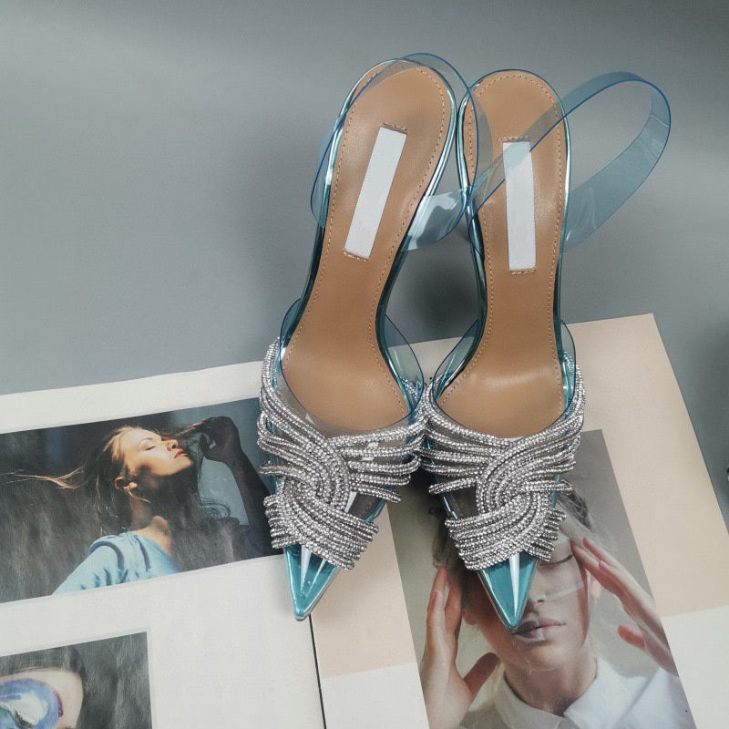 Rhinestone Film Heels European Trend
