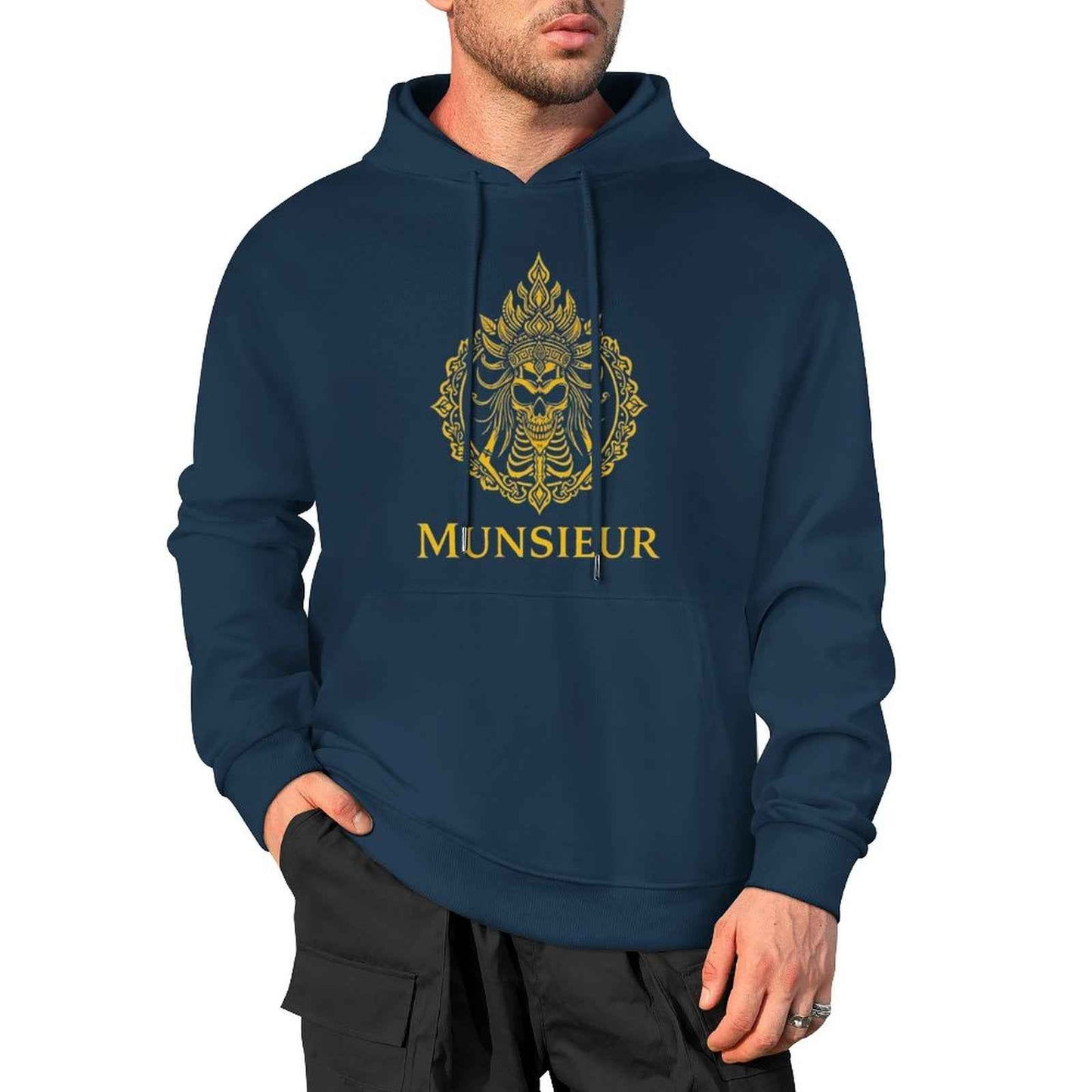 Munsieur Phantom Threads: Skull Edition Hoodie for Men - Munsieur