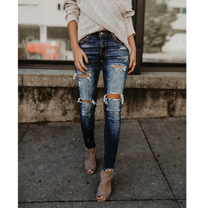 Women's Jeans, Mid-Rise Spring Fashion Jeans