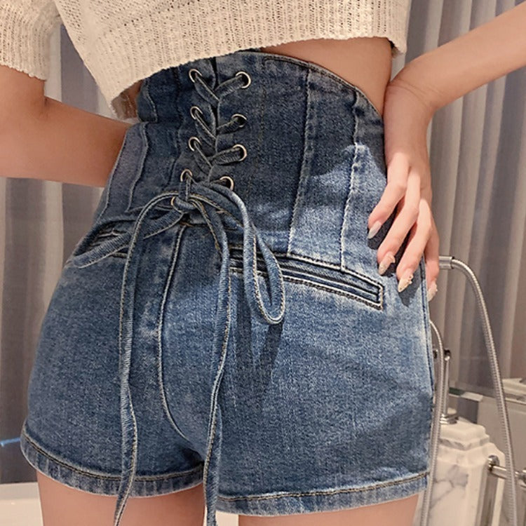 Women's Laced Bottoms Denim Fashion