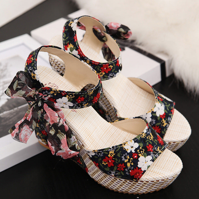 Bohemian Wedge Sandals