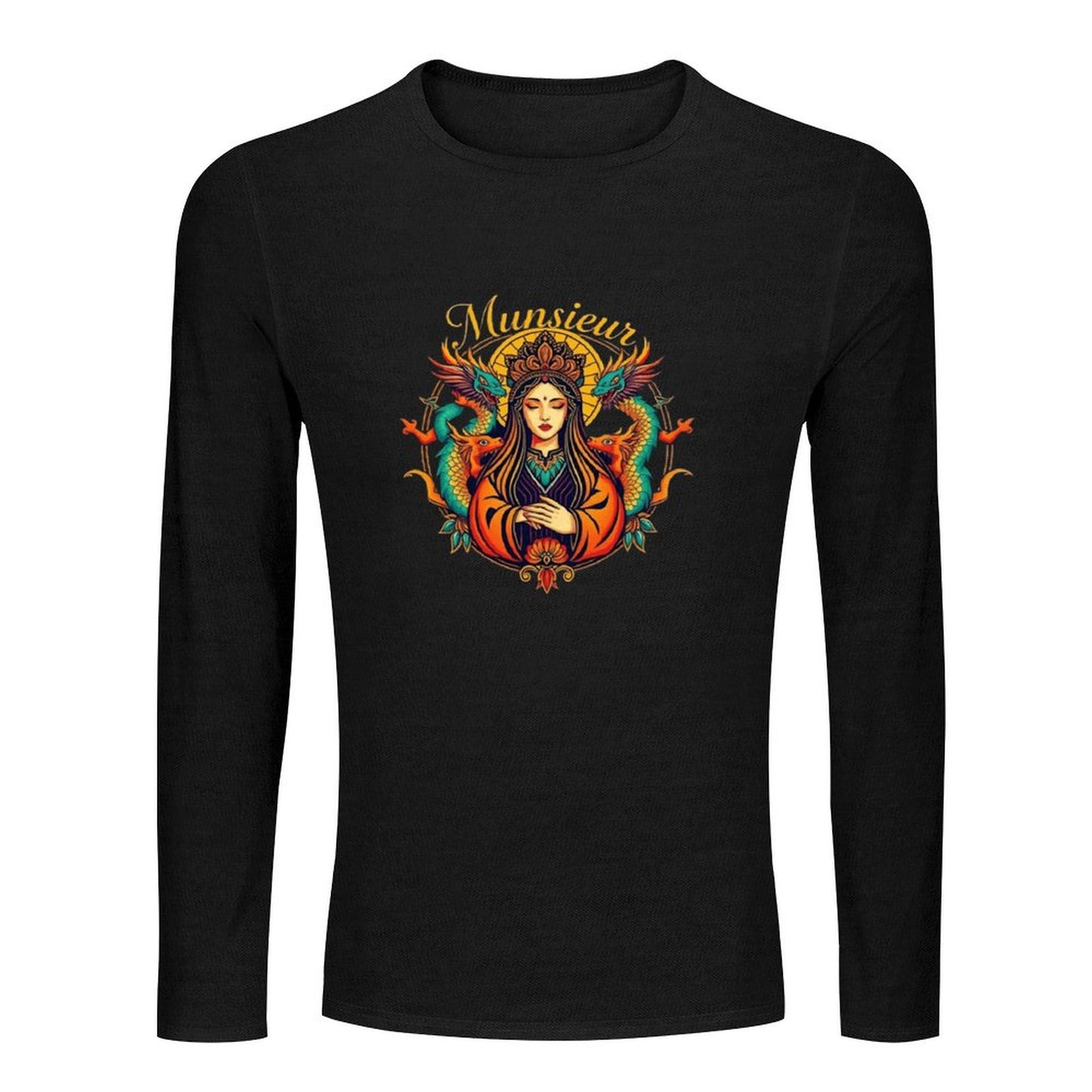 Munsieur Long Sleeve Tee for Men: Simple Yet Bold, Always On Point - Munsieur