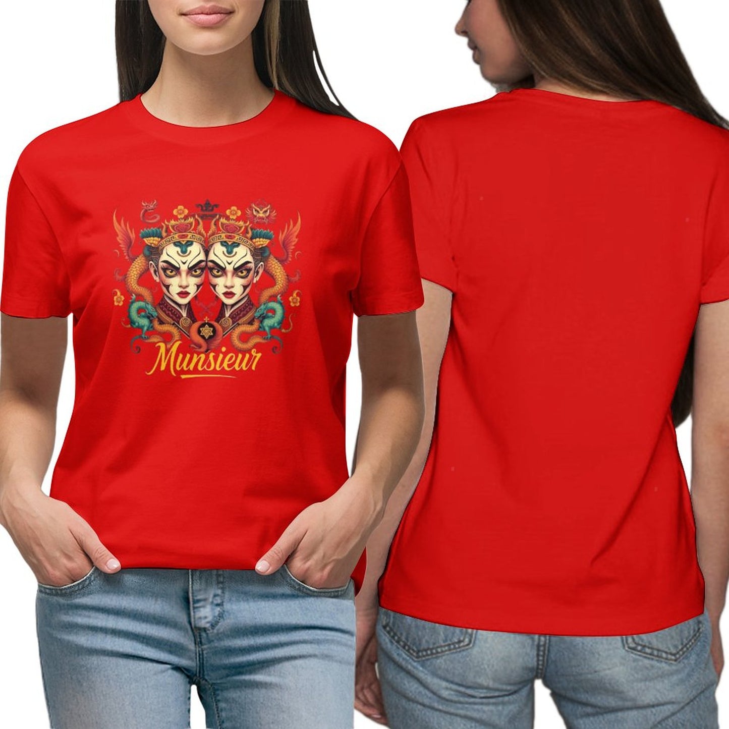 Munsieur T-Shirt for Women: Classic Comfort with a Contemporary Twist for Her - Munsieur