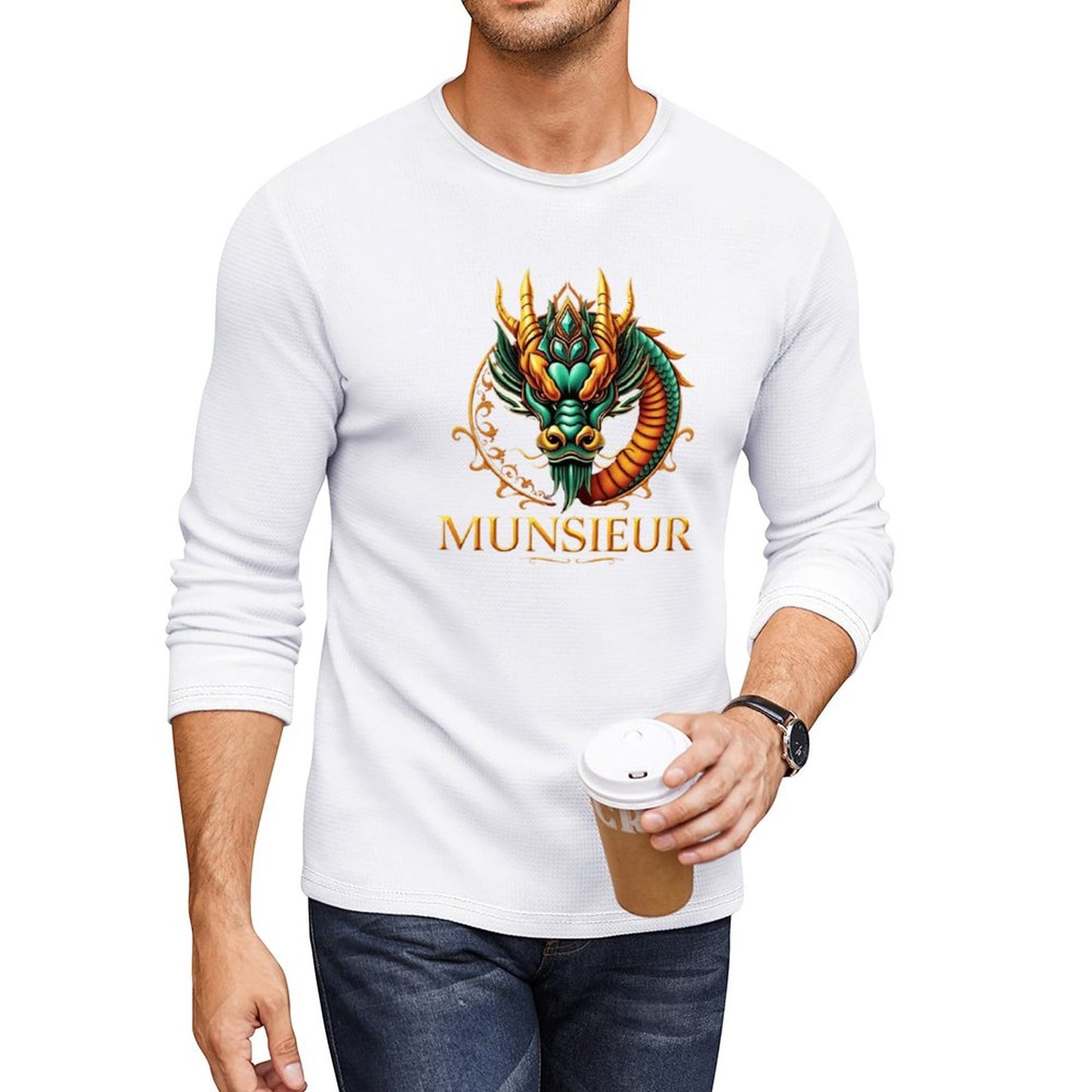 Munsieur Long Sleeve Tee for Men: Soft, Breathable, and Built for Everyday - Munsieur