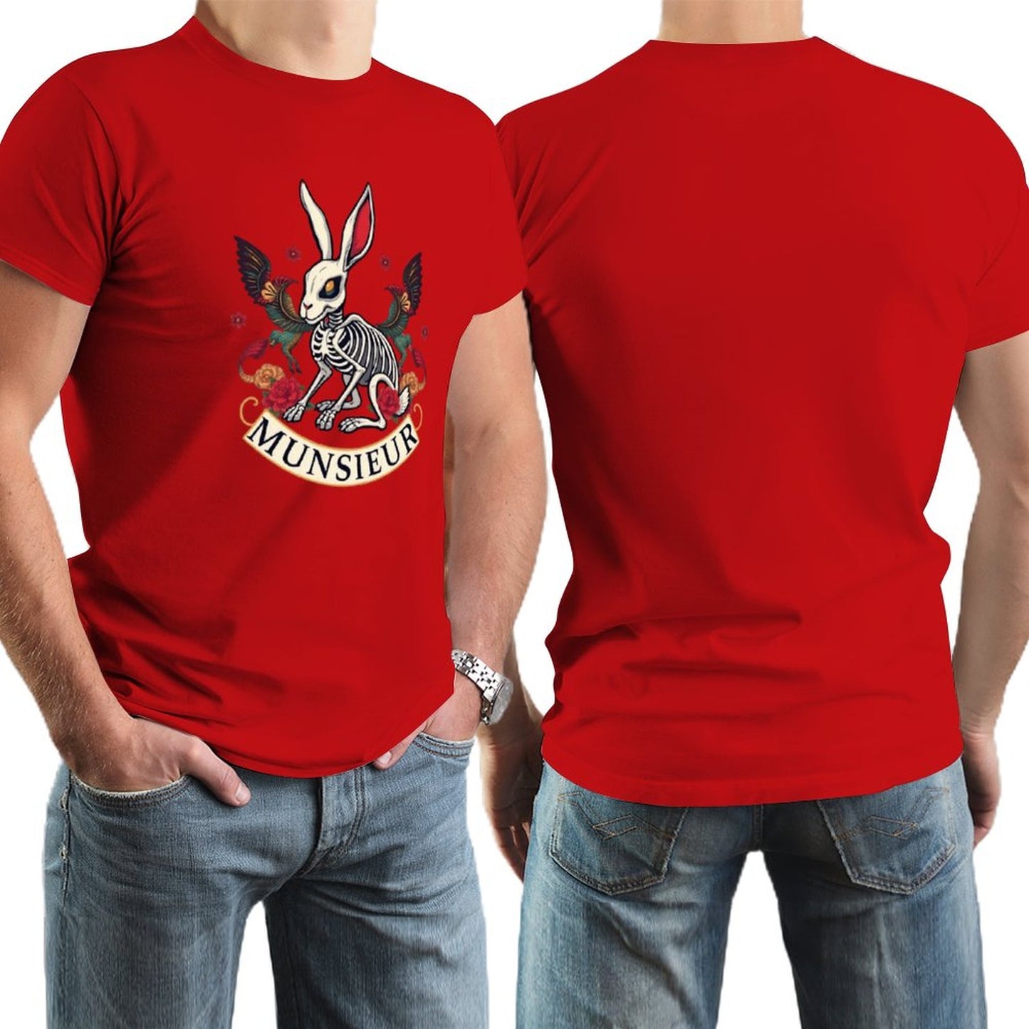 Munsieur Brand Tee "Rabbit FuFu" Streetwear Design Stylish Tee for Men