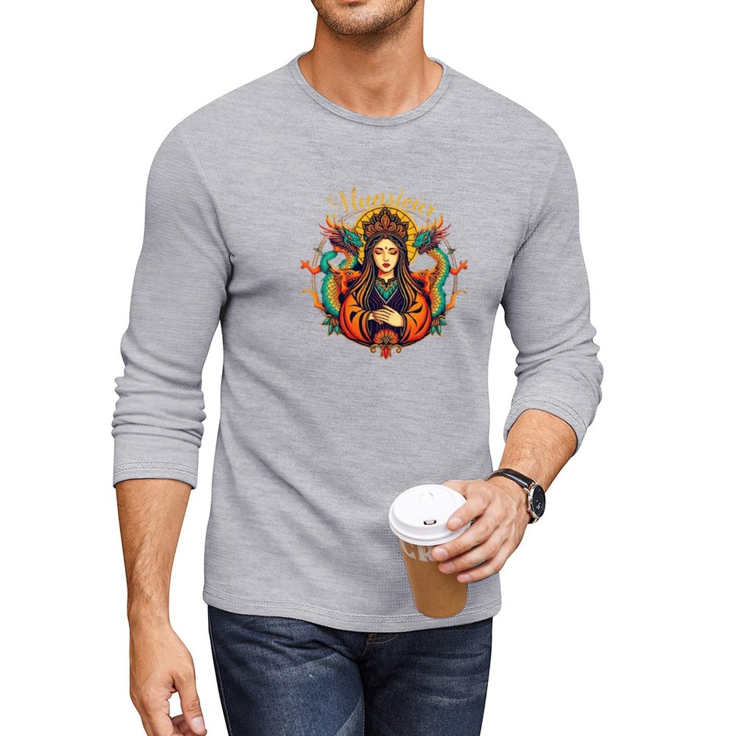 Munsieur Long Sleeve Tee for Men: Simple Yet Bold, Always On Point - Munsieur