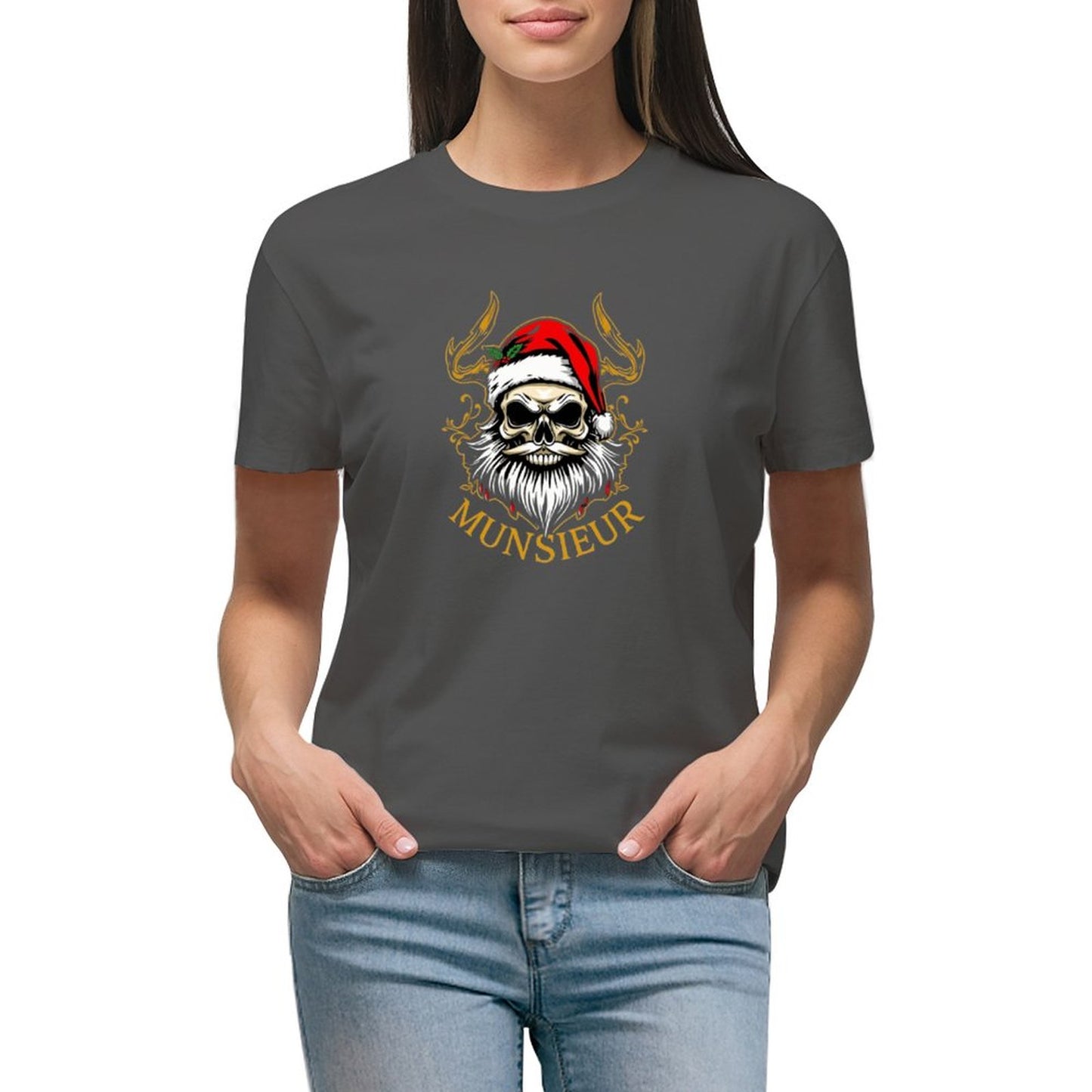 Women's Munsieur T-shirt "Seasons Santa" Christmas Collection