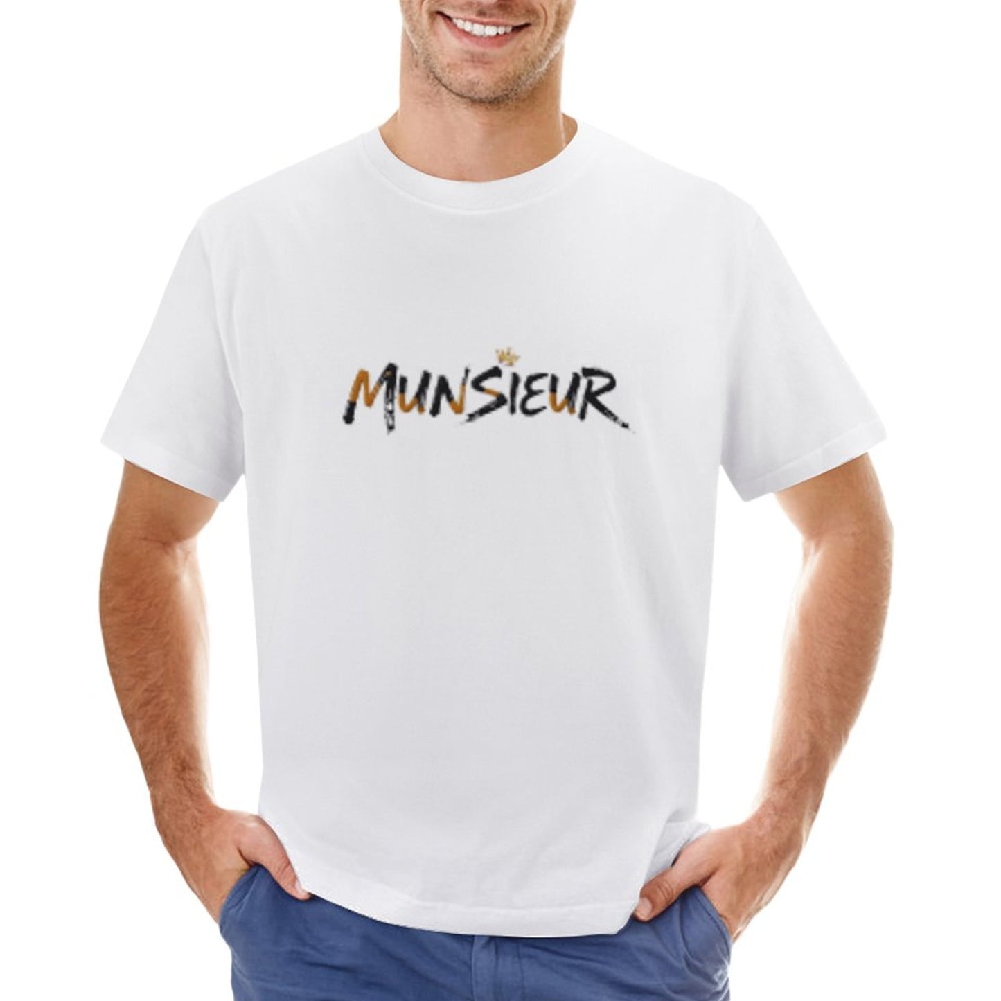 Munsieur Signature Men's Tee (High Definition & Front Printing)
