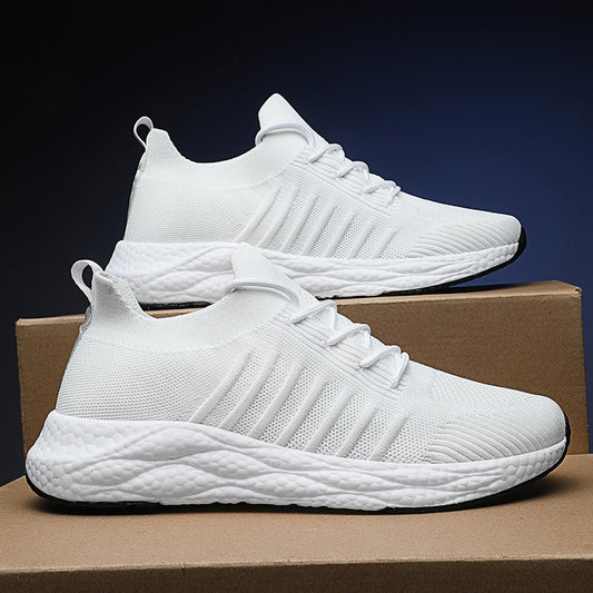 Men's Fashion Shoes Flying Woven Breathable Shoes Men