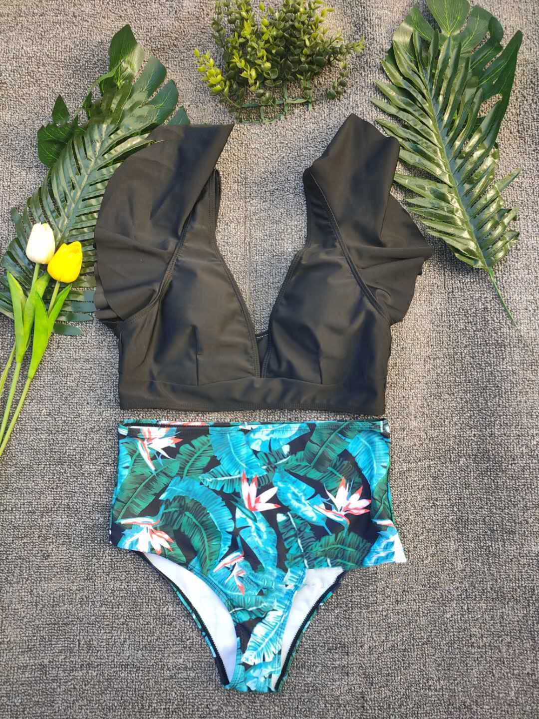Sexy Swimsuit Printed Split Bikini Swimsuit Women's Swimwear