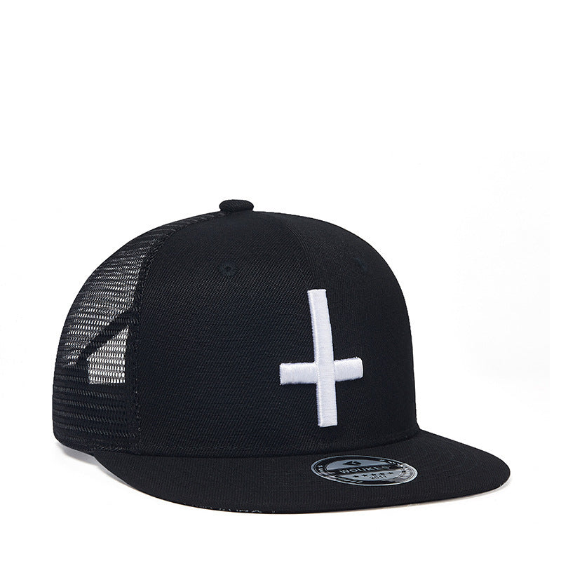 Hip Hop Hat Mesh Cap Street Wild Cross Embroidered Baseball