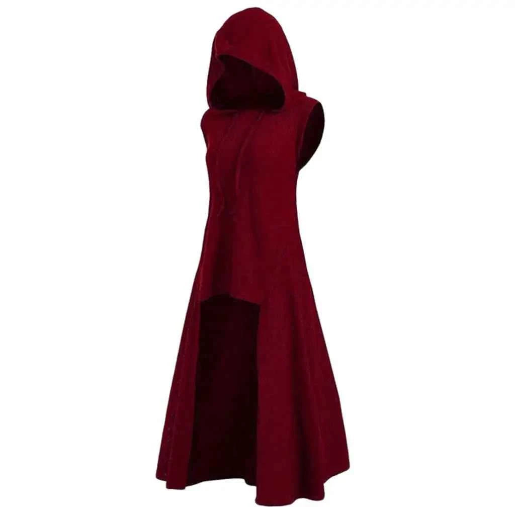 Fashion Gothic Clothing Women Tops Women's Steampunk Coat Hooded Long Victorian Trench Sweatshirt