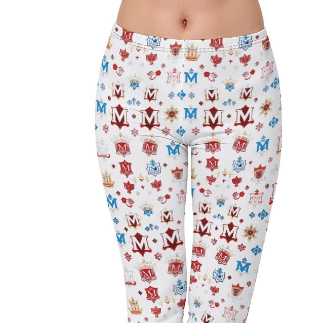 Munsieur Luxury Urban Fashion Leggings with Bold Pattern