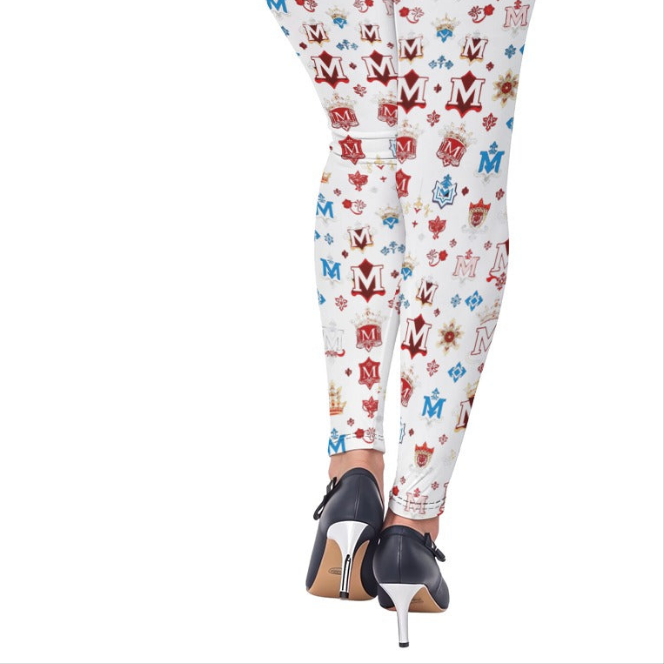 Munsieur Luxury Urban Fashion Leggings with Bold Pattern