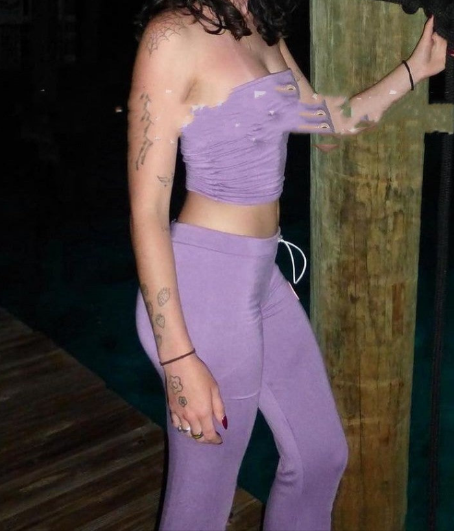 Tube Top T-shirt Casual Trousers Two-piece Set