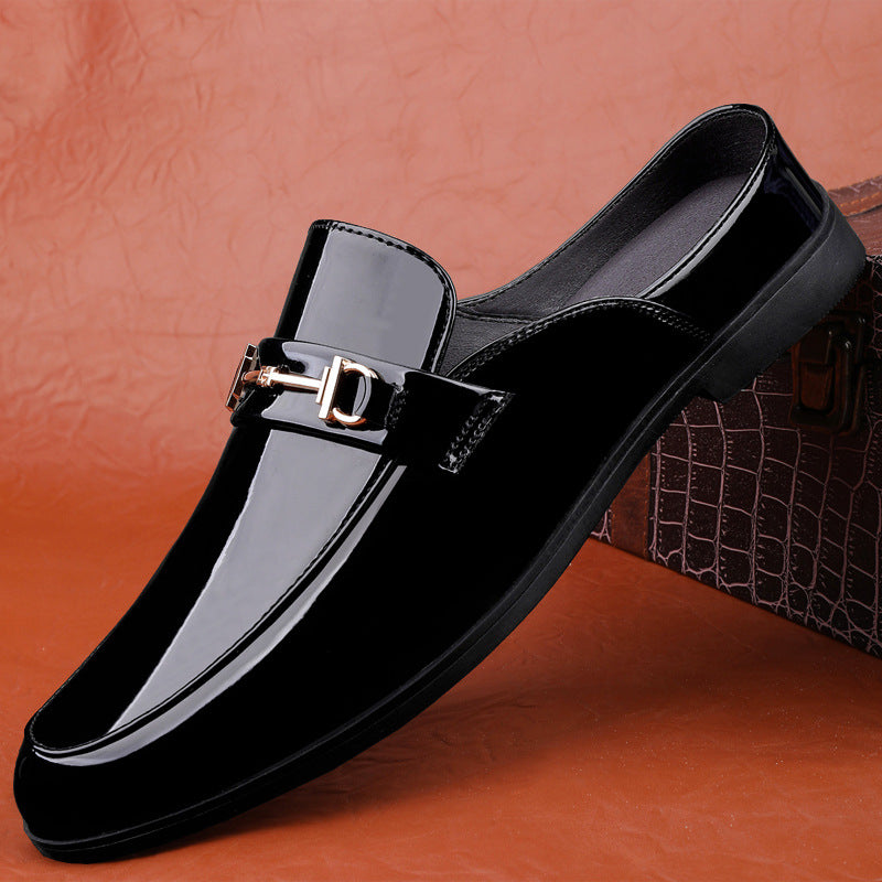 New Loafers Men's Pattern Half Shoes