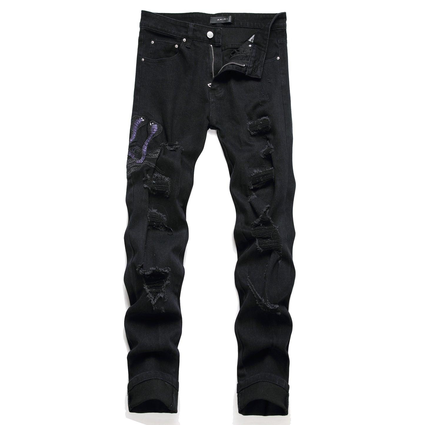 Men's Designer Style Fashion Pants Ripped Patches Many Variations and Style to Choose From