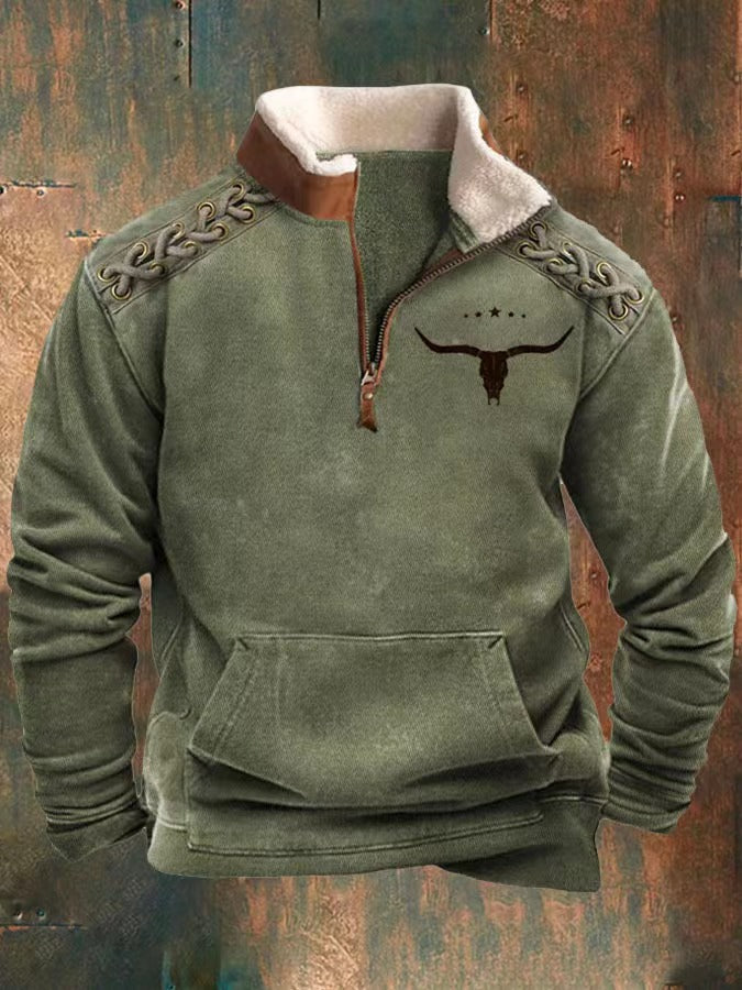 Autumn And Winter Bullhead Hoodie Pullover