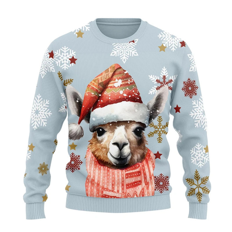 Men's Fashion Personalized Christmas Thick Needle Hoodie