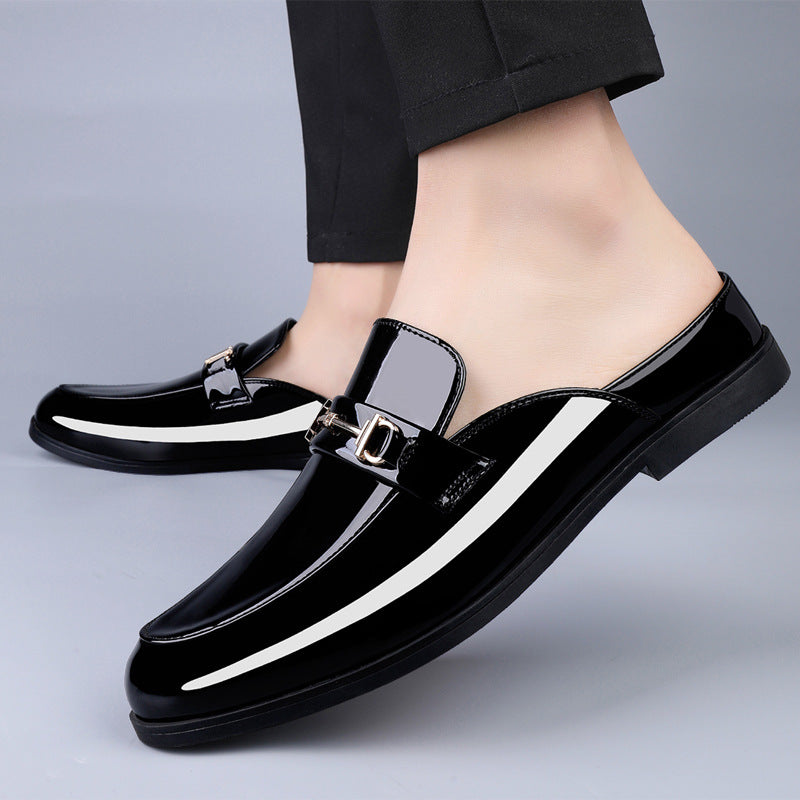 New Loafers Men's Pattern Half Shoes