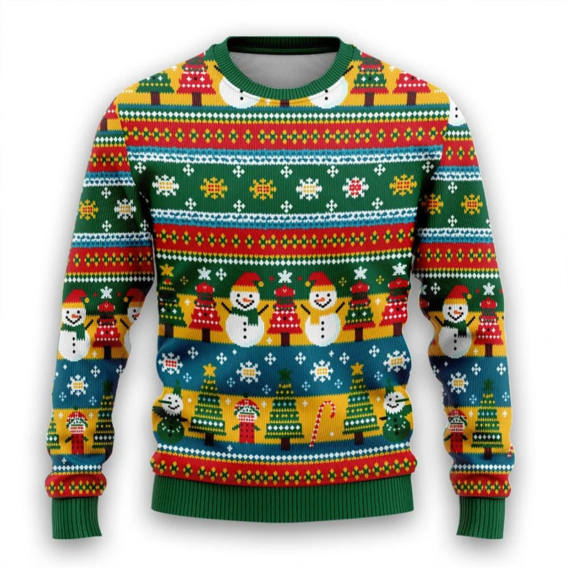 Men's Fashion Personalized Christmas Thick Needle Hoodie
