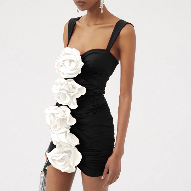 Women's 3pc. Bodysuit Formalwear Flower Beach Hot One-piece Swimsuit