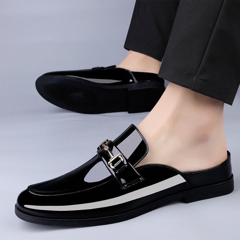 New Loafers Men's Pattern Half Shoes