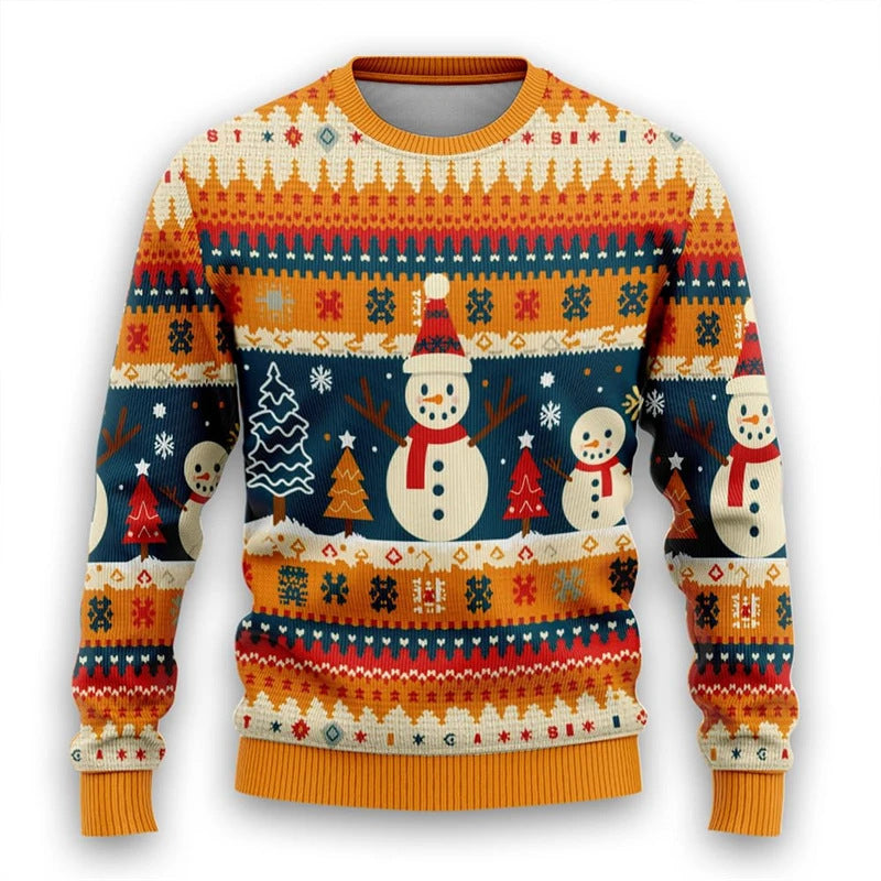 Men's Fashion Personalized Christmas Thick Needle Hoodie