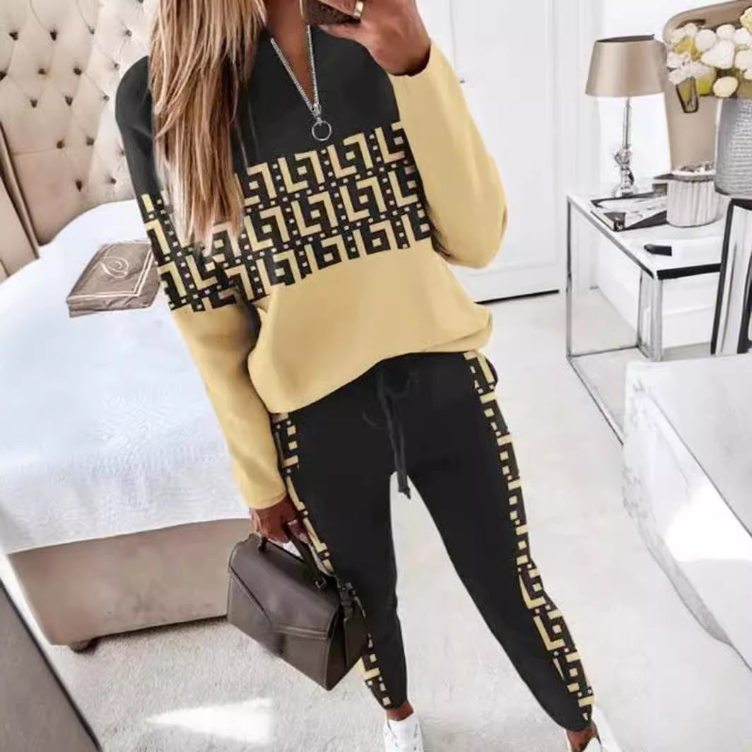 Women's Daily Fashion Tracksuit Leggings + Sweater Casual Suit