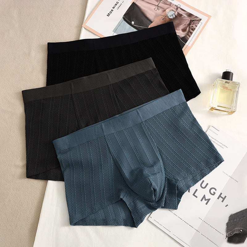 Jacquard Simple Solid Color Boxers