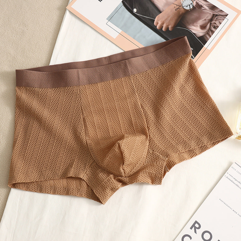 Jacquard Simple Solid Color Boxers